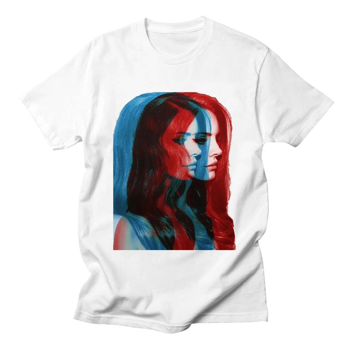 Lana Del Rey Letter Print Casual Funny Shirt For Lady White Top Tee High Quality O-Neck Woman Summer Women T-shirt | Женская одежда