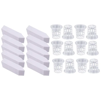 

100 Pack Planting Basket Cup with 1000Pcs 4 Inches Plant Labels Plastic Plant Tags Nursery Garden Labels