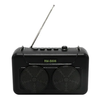 

RM-S606 Bluetooth o Multifunctional Retro Radio Card Speaker Subwoofer with Solar Panel
