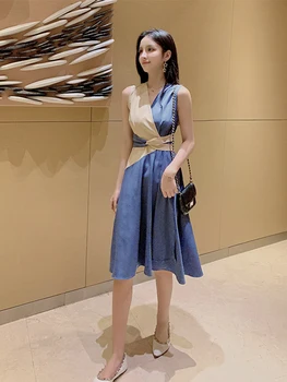 

High-end Dress with Slender Waist and Slender Temperament 2020 New Summer Sweet Fairy Superfairy