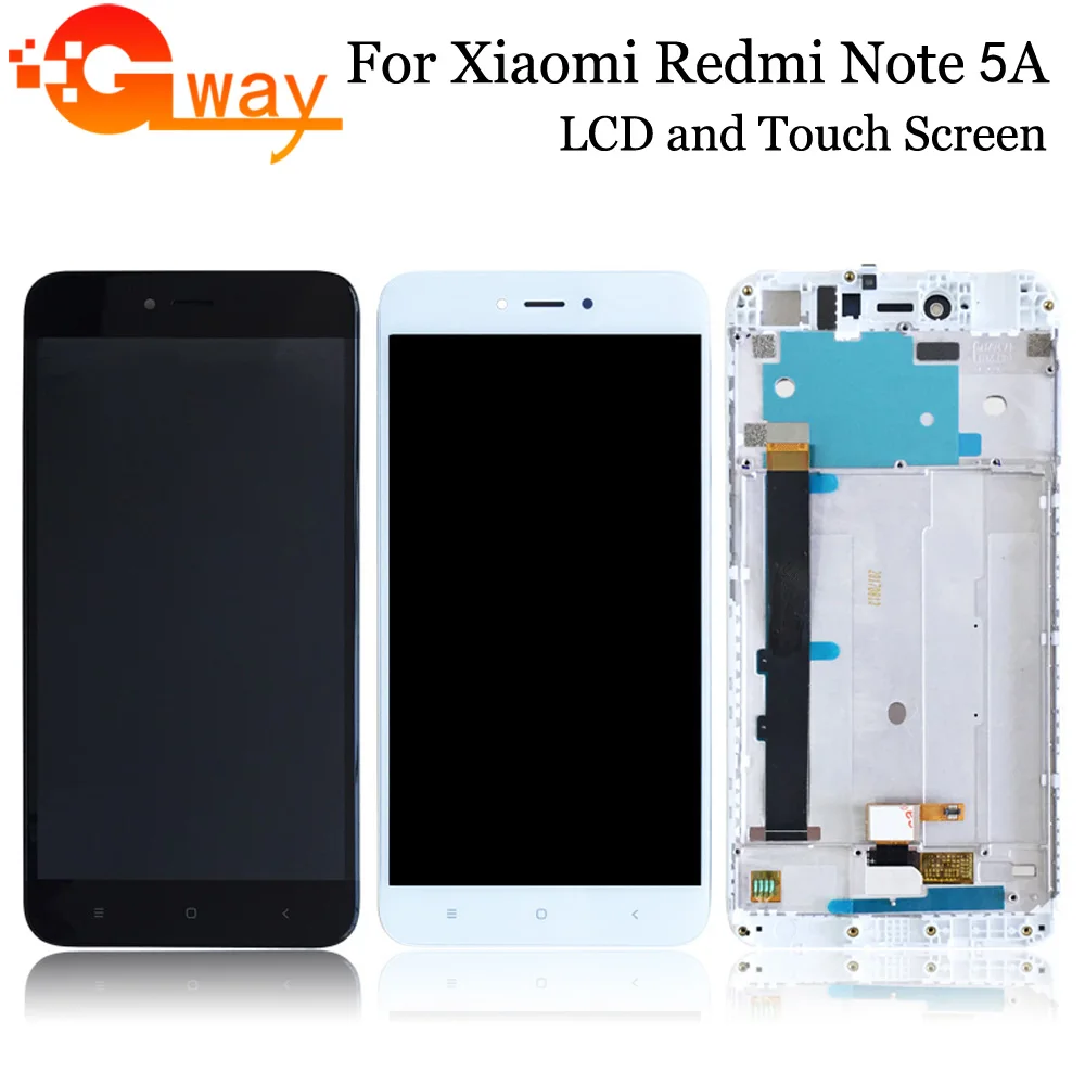 ЖК-дисплей для Xiaomi Redmi Note 5A Стандартный 2 ГБ/16 ГБ сенсорный экран с дигитайзером в