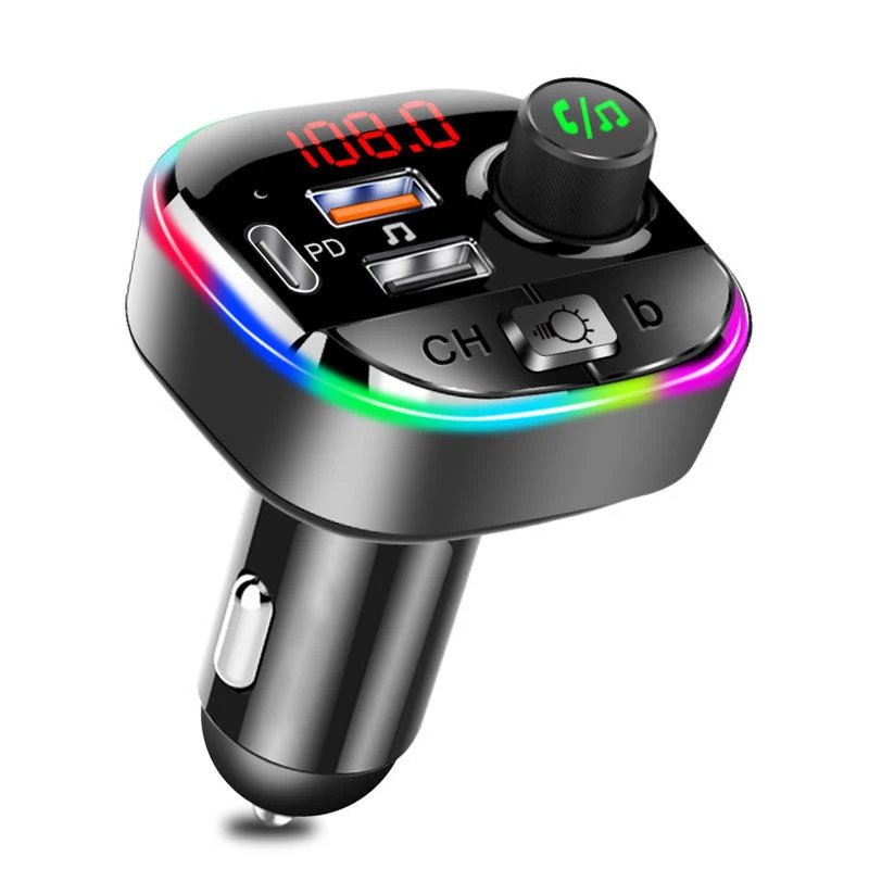 Автомобильный FM-передатчик Bluetooth 5 0 с двумя USB-портами и поддержкой QC3.0 |