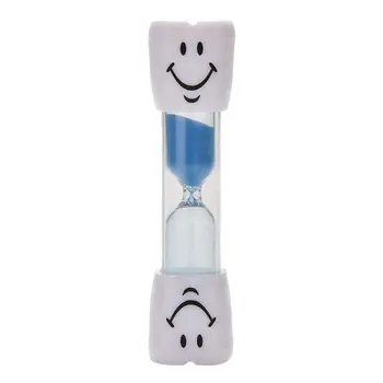 

3 Minute Cartoon Smile Hourglass Three Minute Children Brushing Timer Creative Toy Decoration Gift Color Sand