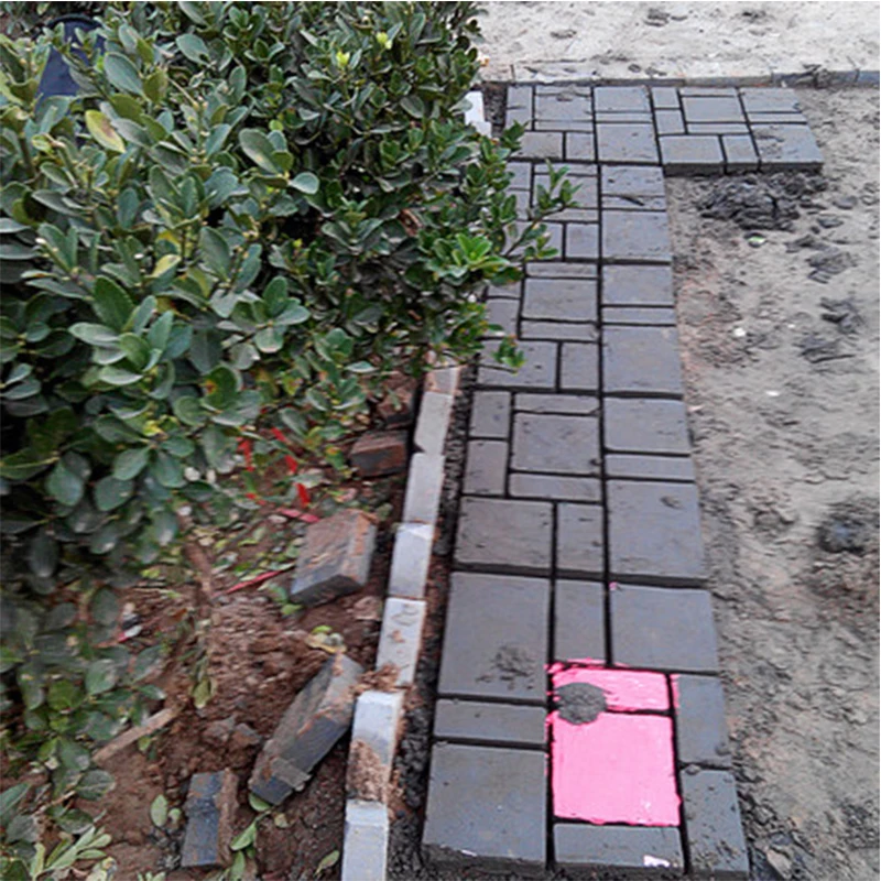 DIY Garden Building Decoration Plastic Path Maker Manually Paving Mold Cement Brick Concrete Garden Stone Road Paving Mould