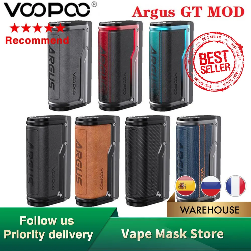 Original VOOPOO Argus GT MOD 160W TC Box Vape Type-C Charging Electronic Cigarette Vaporizer Support Pnp Pod Tank VS Drag X | Электроника