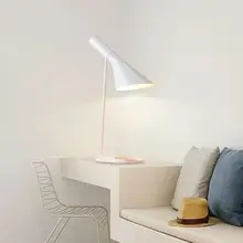 Современная светодиодная простая настольная лампа для Северной Европы, прикроватная лампа для спальни, художественная простая настольная лампа AJ, офисный декоративный Настольный светильник, Luminaria
