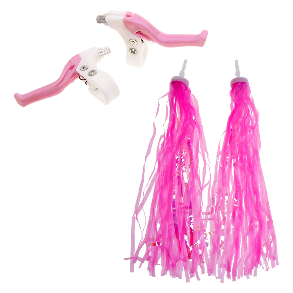 Kids Girls Boys Bicycle Bike Streamers Handlebar Grip Tassels, Easy Attachment to Cycle's Handlebars with Brake Levers