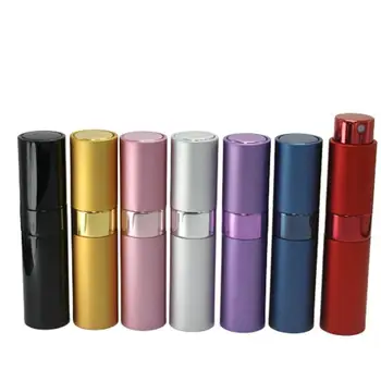 

3Pcs Perfume Press Pump Bottle Aluminium Perfume Subpackaging Bottle Spray Bottle with 1Pc Silver Funnel ( 8ml )