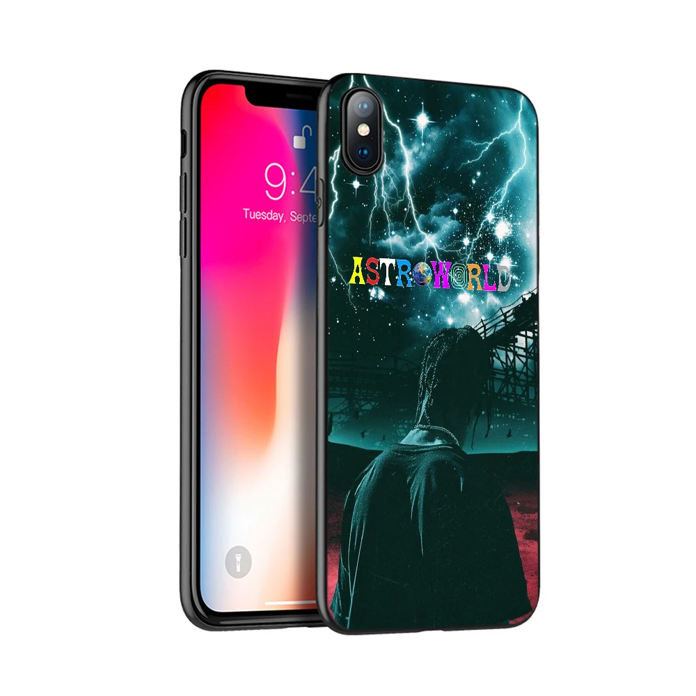Черный чехол ТПУ для iphone 5 5s se 6 6s 7 8 plus x 10 чехол силиконовый чехол для iphone XR XS 11 pro MAX чехол Трэвиса Скотта astroworld - Цвет: 50019