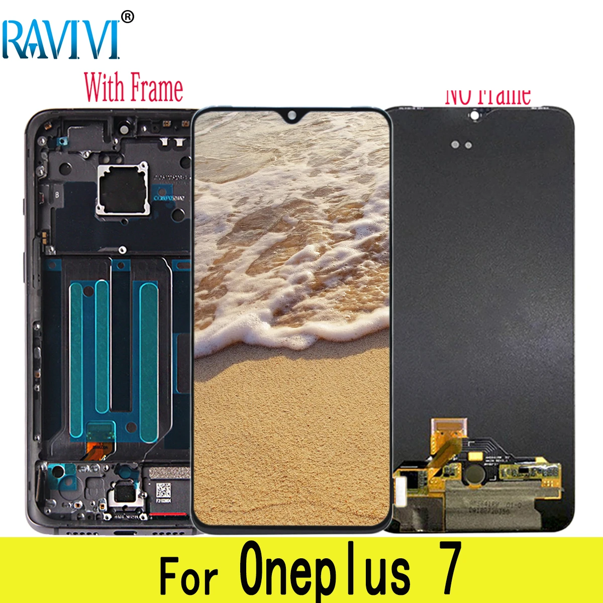6 41 'ɱ + 7 AMOLED lcd для Oneplus дисплей кодирующий преобразователь сенсорного экрана