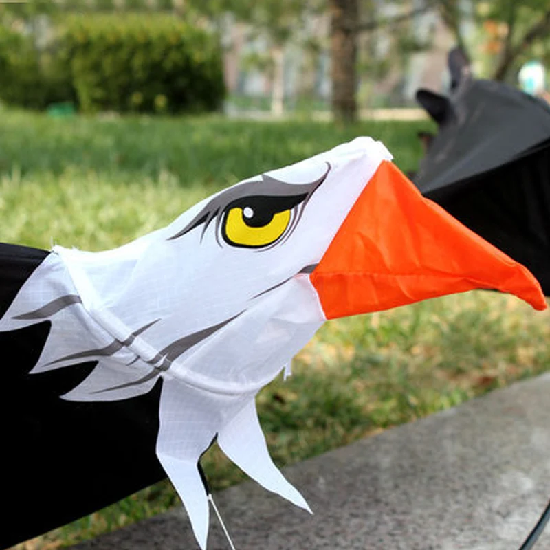 Outdoor Fun 2.2m Power 3D Huge Eagle Kite Toy Lifelike Bird Kites For Adults And Children With Handle And Line Factory Sale 3