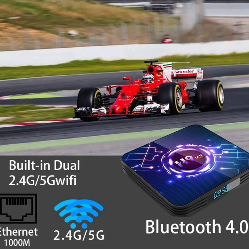 H9 X3 TV BOX S905X3 4 + 64G Dual WiFi Bluetooth 8K сетевая телеприставка|ТВ-приставки и медиаплееры| |