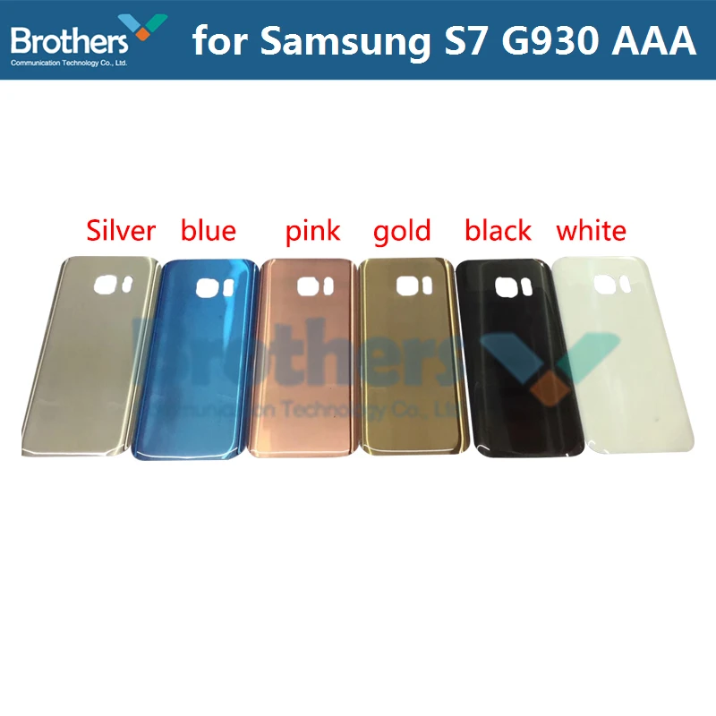 Battery Housing for Samsung Galaxy S7 G930 Battery Door Back Cover for Samsung S7 G930 Phone Replacement Black White Gold AAA