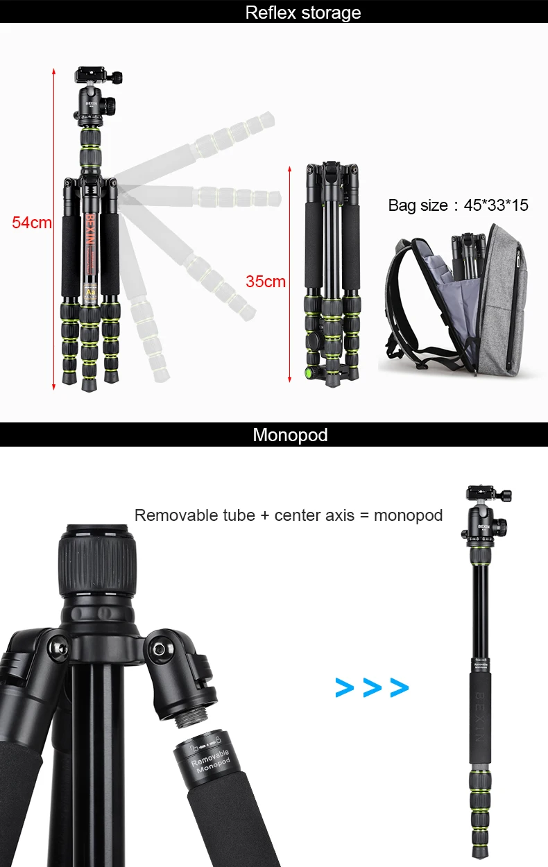 Профессиональный штатив для камеры из алюминиевого сплава DSLR адаптер для крепления камеры Регулируемый монопод штатив подставка для цифровой камеры