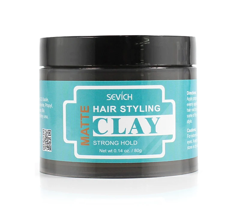 Sevich 80g Hair Styling Matte Hair Clay Lasting Stereotype Matte Clay Strong Hold Easy Wash Convenient Smooth