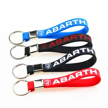 

3D New style Car Key Ring Fashion Brand Emblem case For Fiat Punto Abarth 500 124 Stilo Ducato Palio Accessories motorcycle