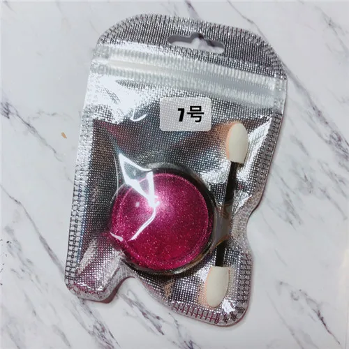Rub Pigment7 Лак для ногтей 0,2 г/горшок сверкающий хромированный блеск ледяной прозрачный/пудра с волшебным эффектом пигмент УФ гель зеркальный блеск CFT5568 - Цвет: Rub Pigment7