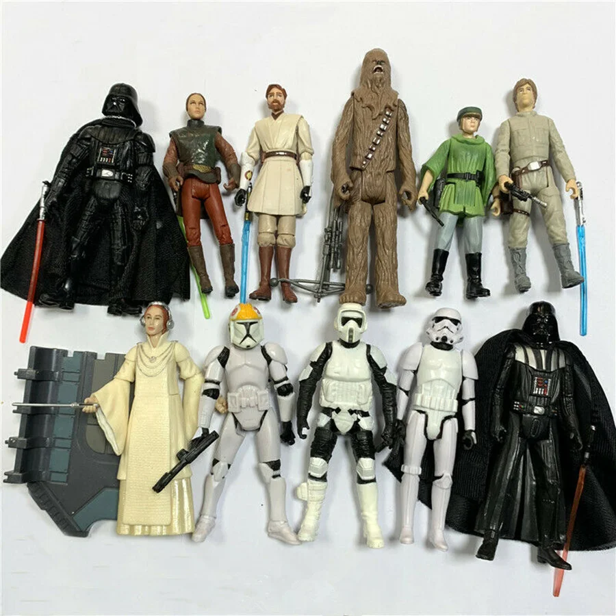3.75&quot Trooper BB-8 Darth Maul Pilot Star Battles Action Figures Guns Accessories Clone Wars Moive Toy Boba Fett Obiwan Xmas Gift | Игрушки