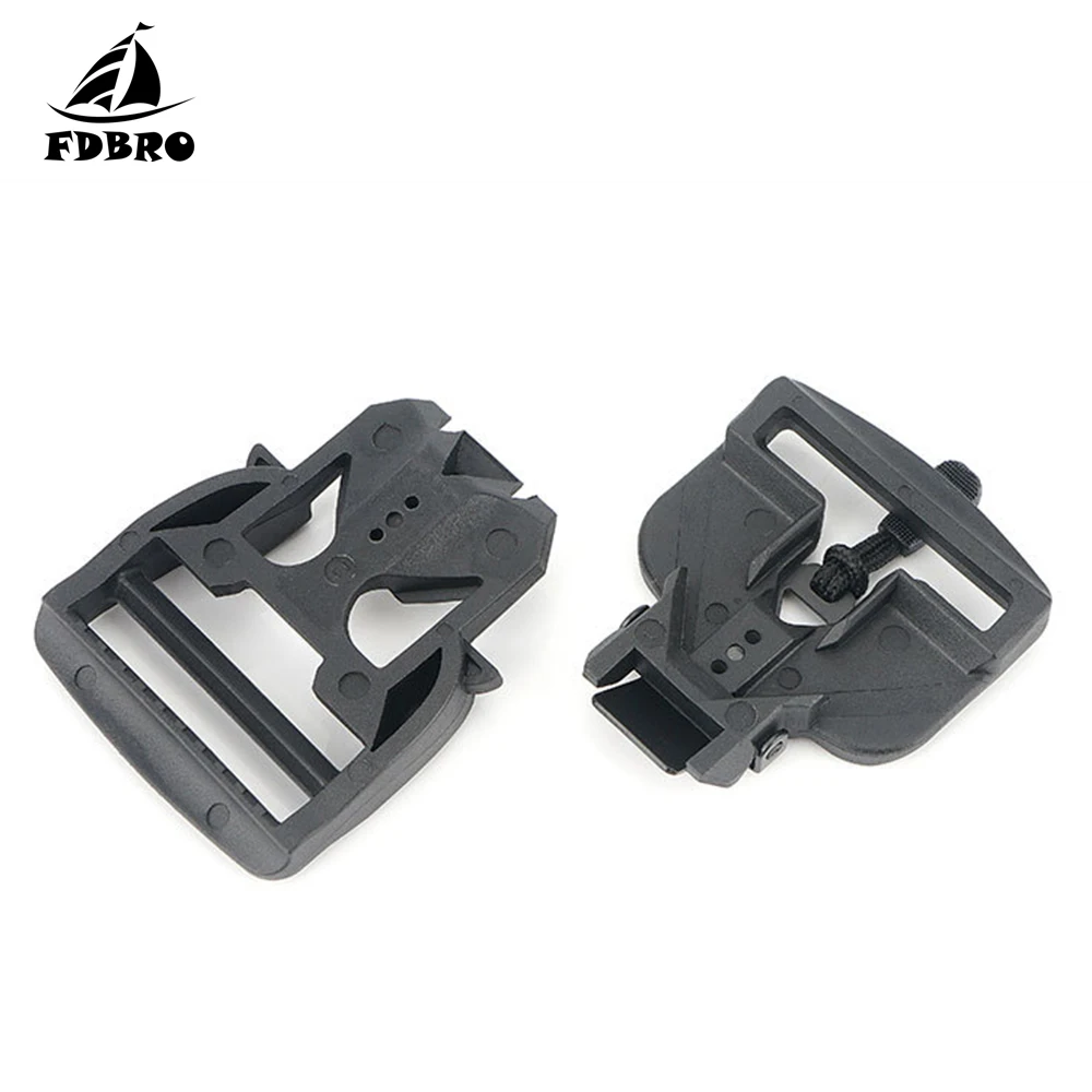FDBRO 2PCS Universal Men Magnetic Buckle Tactical Belt Side Release Buckle Adjustable DIY Belt Buckle Military Accessories