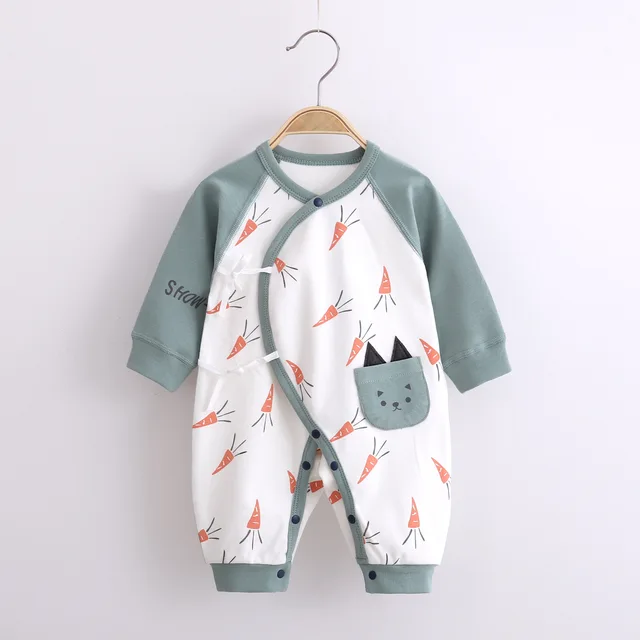 Baby One-Piece Suit Newborn Clothes Baby Autumn Cotton Long-Sleeved Baby Girl Boneless Rompers toddler girl Spring clothes 03