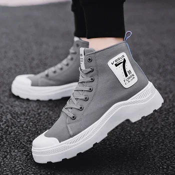 

New Arrival Autumn Men Casual Shoes Sneaker Male Trainers Zapatillas Hombre Breathable Men Canvas Shoes High Top Tenis Wholesale