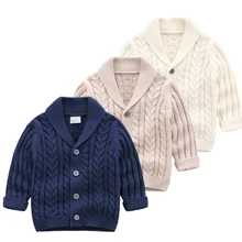Iyeal meninos cardigan camisola 2020 nova moda crianças casaco casual primavera bebê escola crianças camisola infantil roupas outerwear 0-24m