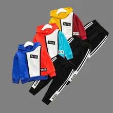 Модный детский комплект одежды для мальчиков; спортивные костюмы для маленьких мальчиков; уличная одежда; От 0 до 5 лет; детские спортивные костюмы; комплекты из 2 предметов; сезон осень