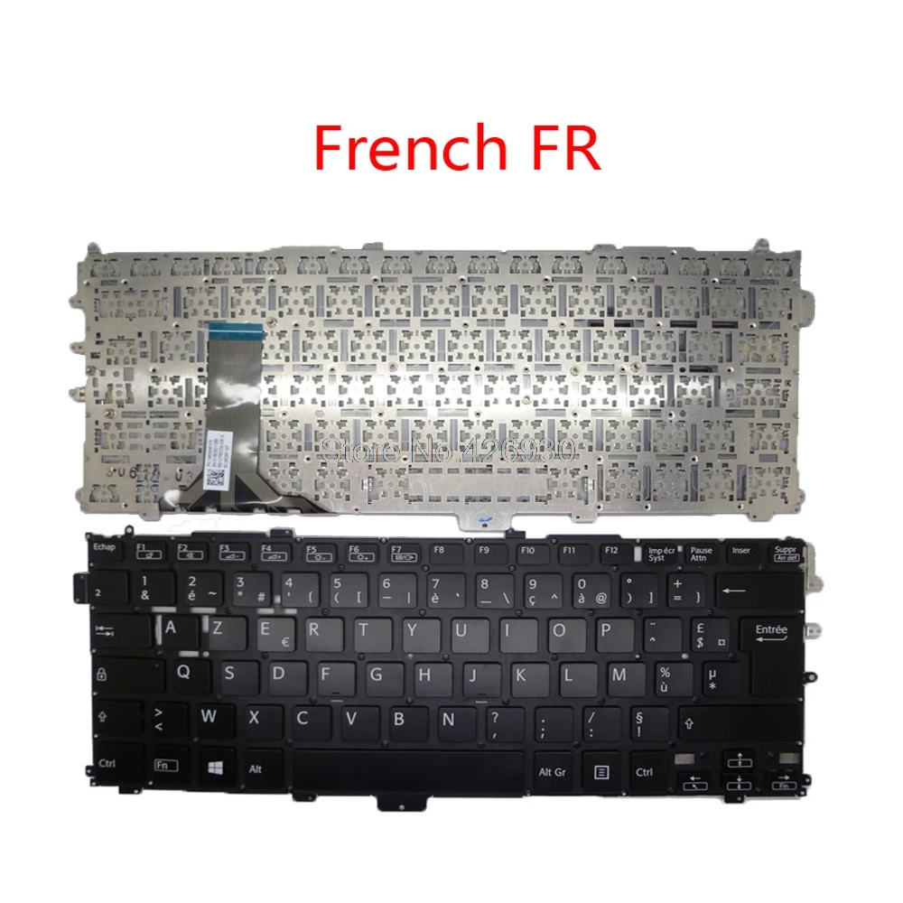 

GR FR Laptop Keyboard For SONY SVP13 SVP132 149243451FR 149243431DE 55012TRE2G0-035-G French Germany Black Without Frame New