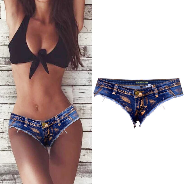 Mini Sexy Shorts For Women Swimming Hot Pants Summer Low Waist Female Denim  Shorts Bermudas Micro Short Jeans Feminino - AliExpress