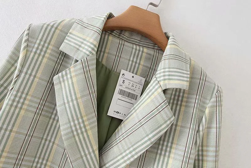 

30cx-1378 Western Style WOMEN'S Dress 2019 Spring And Autumn New Style Retro Pattern Double Breasted Suit Jacket Women's
