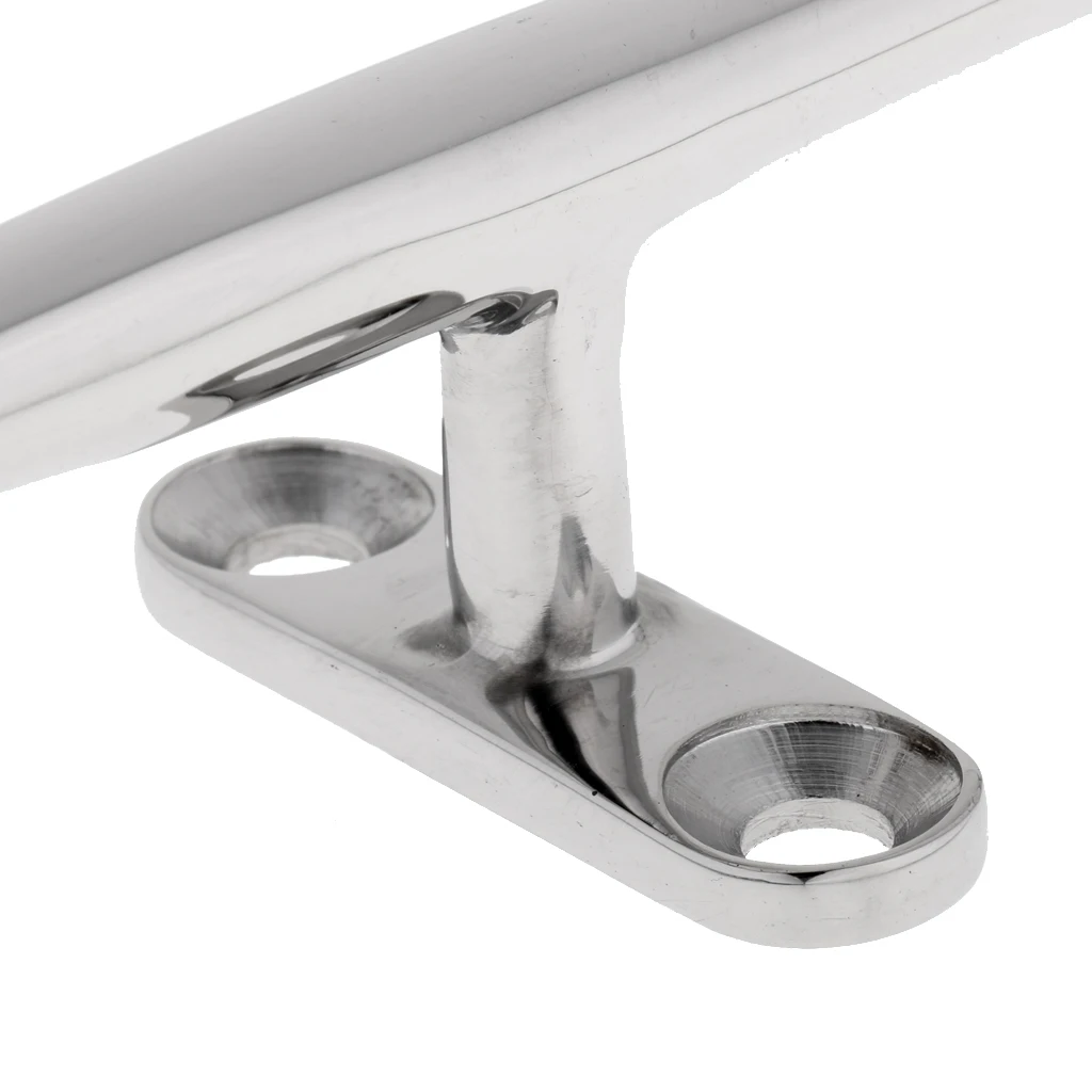 4 Inch(100mm) Heavy Duty 316 Stainless Steel Open Base Dock Cleat Marine Boat Mooring Dolphin Deck Cleat