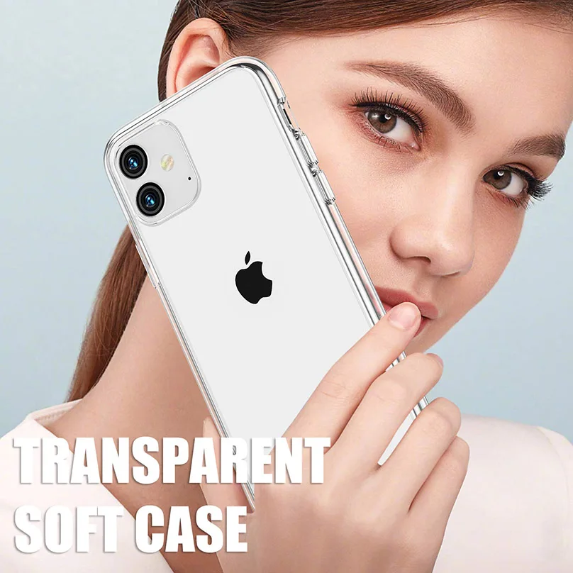 Силиконовый мягкий чехол для Iphone 11, тонкий прозрачный ТПУ прозрачный чехол на заднюю панель для Iphone 11 6,1 дюйма, Ультратонкий чехол