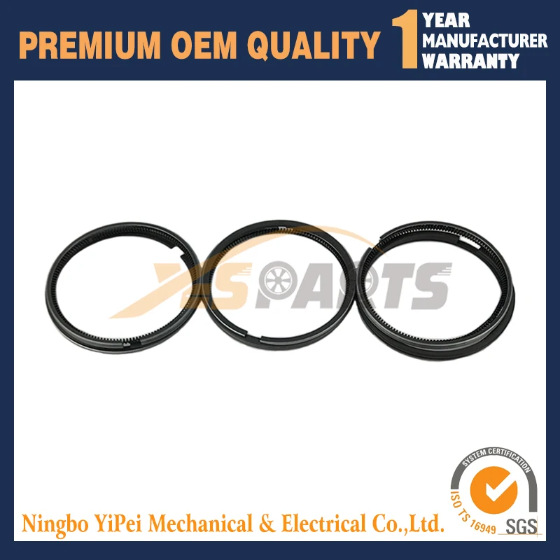 3 Set STD Piston Ring STD 78mm for KUBOTA D1105