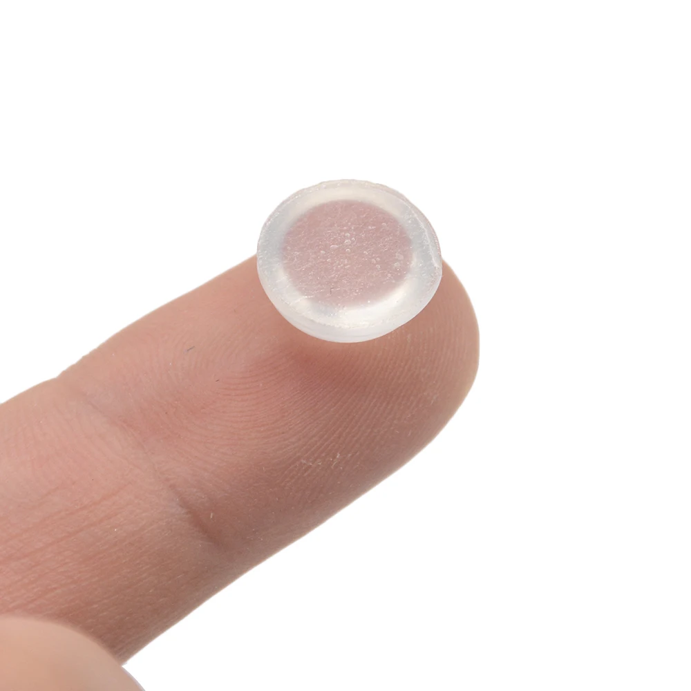50pcs Door Stopper Silicon Rubber Kitchen 5MM Thickness 11mm*5mm Cabinet Self Adhesive Stop Damper Buffer Pad Furniture Hardware