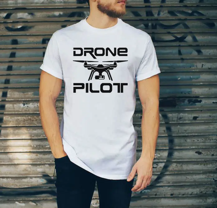 Футболка Дрон пилот DJI Phantom 3 4 Mavic Karma Повседневная 2 KSW UK Бесплатная Летняя мужская