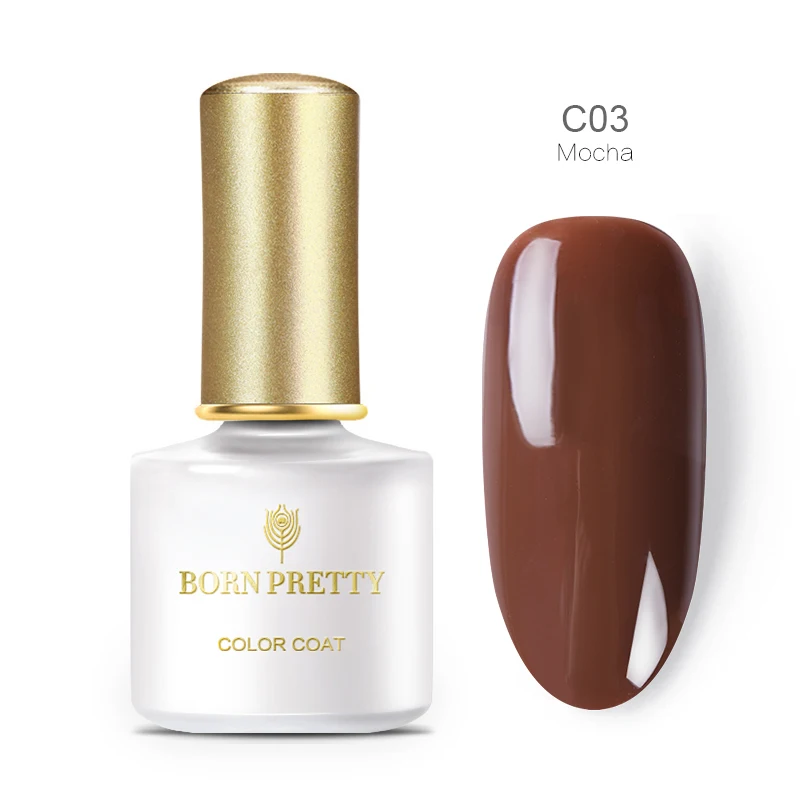 C03 BORN PRETTY, 6 мл, серия Cafe, Гель-лак для ногтей, чистый цвет, замачивается, УФ светодиодный Гель-лак, 60 цветов, маникюрный лак, долговечный - Цвет: C03