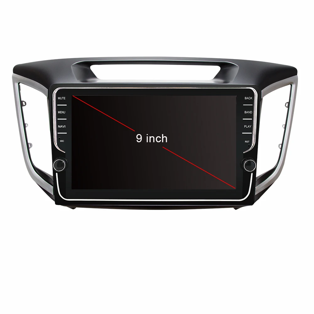 Best Eunavi 4G+64G Octa 8 core android 9.0 car dvd for Hyundai Creta ix25 multimedia car radio gps navi PX6 Radio WIFi car stereo 4