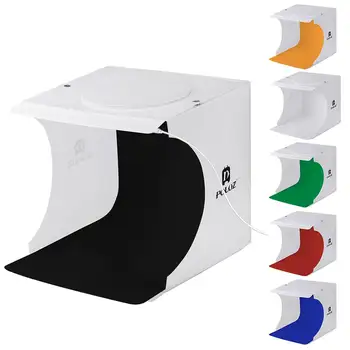 

PULUZ 20 LEDs Portable Folding Small Photo Light White Box for Toys/Watch/Jewellery/Small Items
