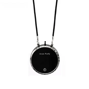 

Personal Air Purifier Necklace Wearable USB Portable Mini Air Purifier USB Air Cleaner Negative Ion Generator for Home