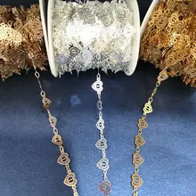 1m/Lot 7mm Metal Love Chains High Quality Charms For Women Bracelet Necklace Jewelry Making Accessories DIY Finding Supplier