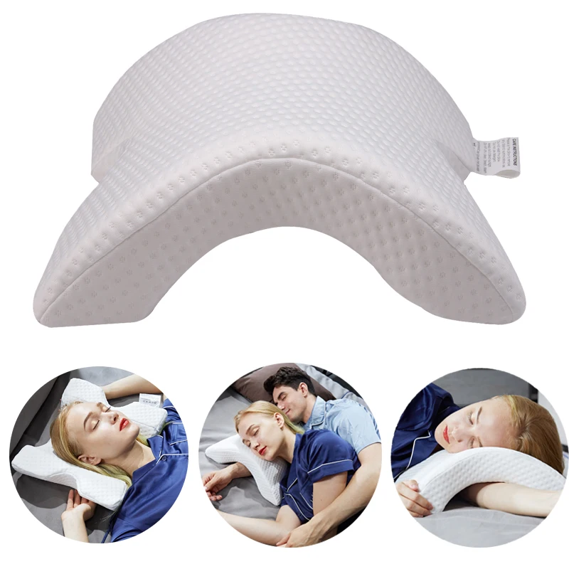 Домашняя подушка для защиты шеи с эффектом памяти, спальные подушки, анти-давление, подушки для рук, шелк, медленный отскок, многофункциональная подушка