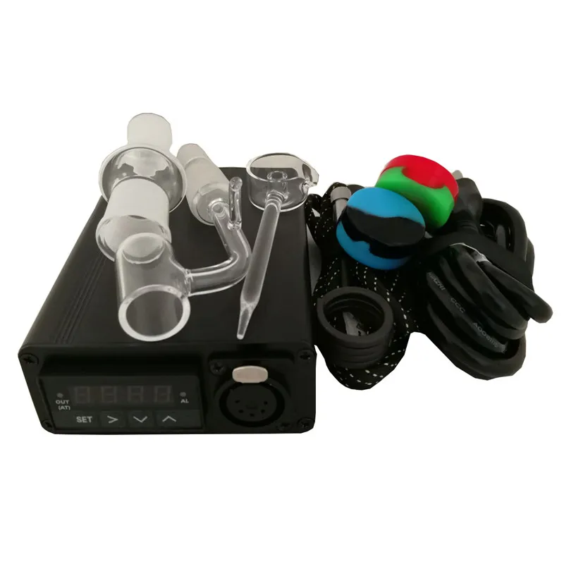 Кварцевые Enail Dab комплект Электрический Dab ногтей ручка Rig воск PID TC Box 20 мм нагревателя 4 в 1 14/18 мм Мужской Женский совместных Quartz лак для ногтей