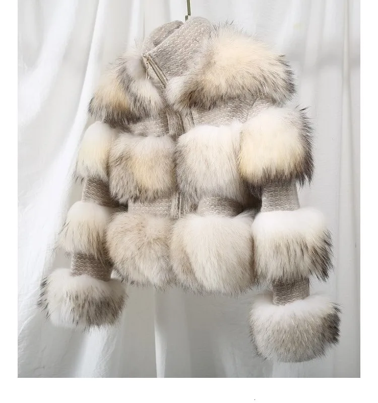 Зимняя куртка женская парка пальто из натурального меха енота шерстяное пальто куртка-бомбер Корейская уличная Новинка оверсайз