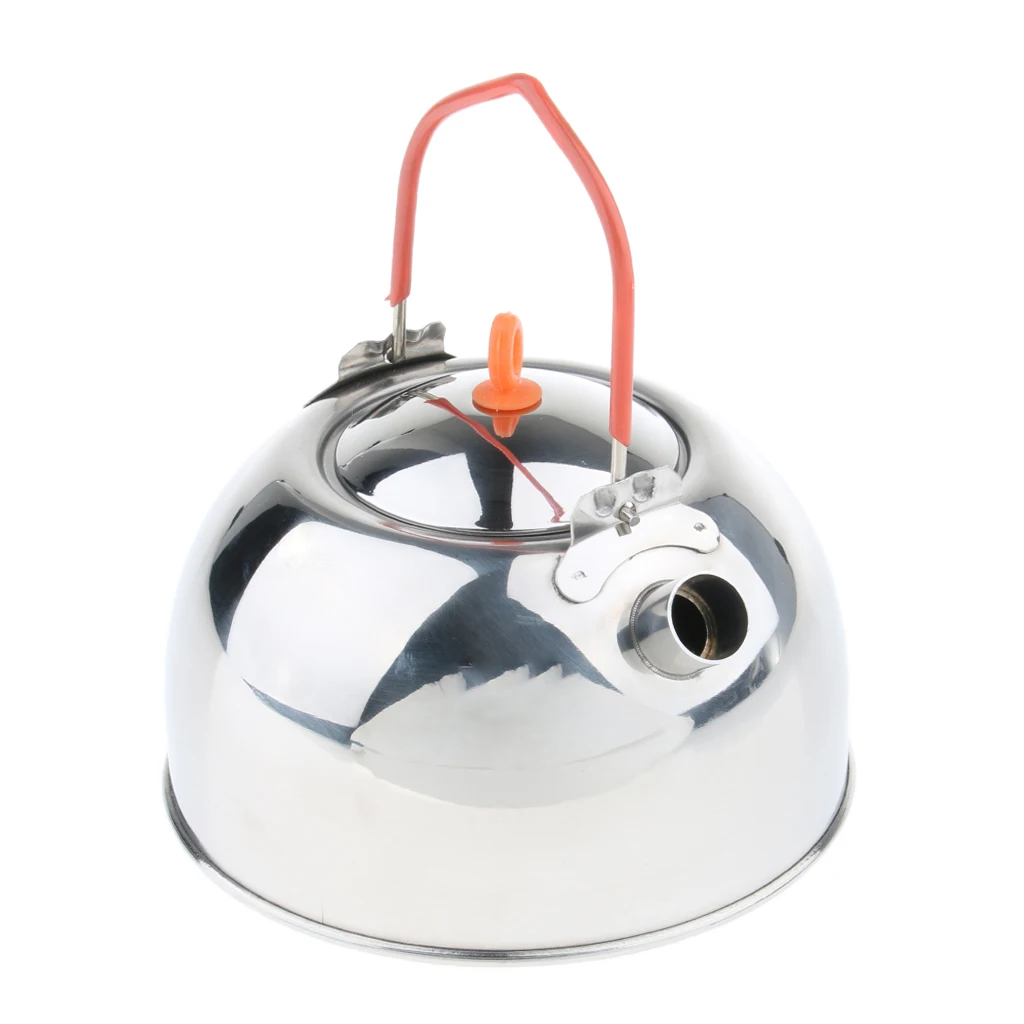 Stainless Steel Whistling Tea kettle Mini Teapot 600ML Cooking Pot Silver 