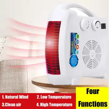 

Electric Wall Heater Mini Portable Plug-in Personal Space Warmer for Indoor Heating Camping Any Place Adjustable Thermostat