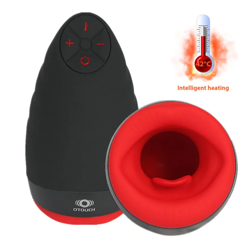 Blowjob Masturbator for Men Sex Shop Intimate Goods Automatic Heating Dick Vibrator Deep Throate Vagina Erotic Toys Adults | Красота и