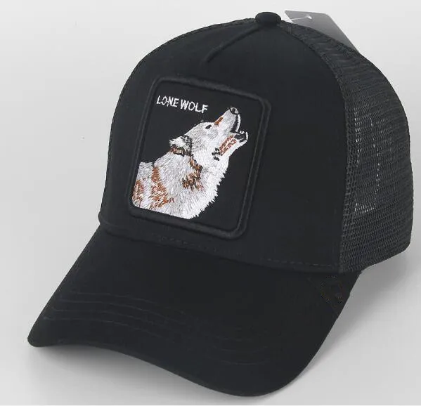 New Baseball Cap Animal EmbroideryAnime Cute Embroidery Summer Mesh Men's Ms. Outdoor Sunshade Truck Driver hats FITS Goorin² - Цвет: 30