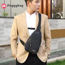 Мужские однотонные повседневные дорожные нагрудные сумки Оксфорд мужские спортивные сумки на молнии