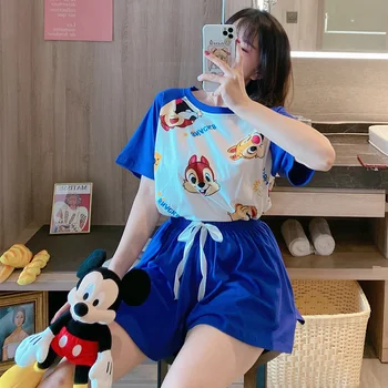 

Summer Girl's Nightdress Cotton Nightgown Plus Size Nightgown Female Sleepshirt Cartoon Negligee Print Sleepshirts Loose Clothe