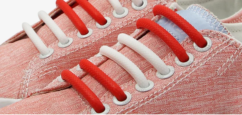 Шнурки трехмерные полукруглые креативные силиконовые эластичные без застежки для взрослых детские шнурки с круглым носком и пряжкой